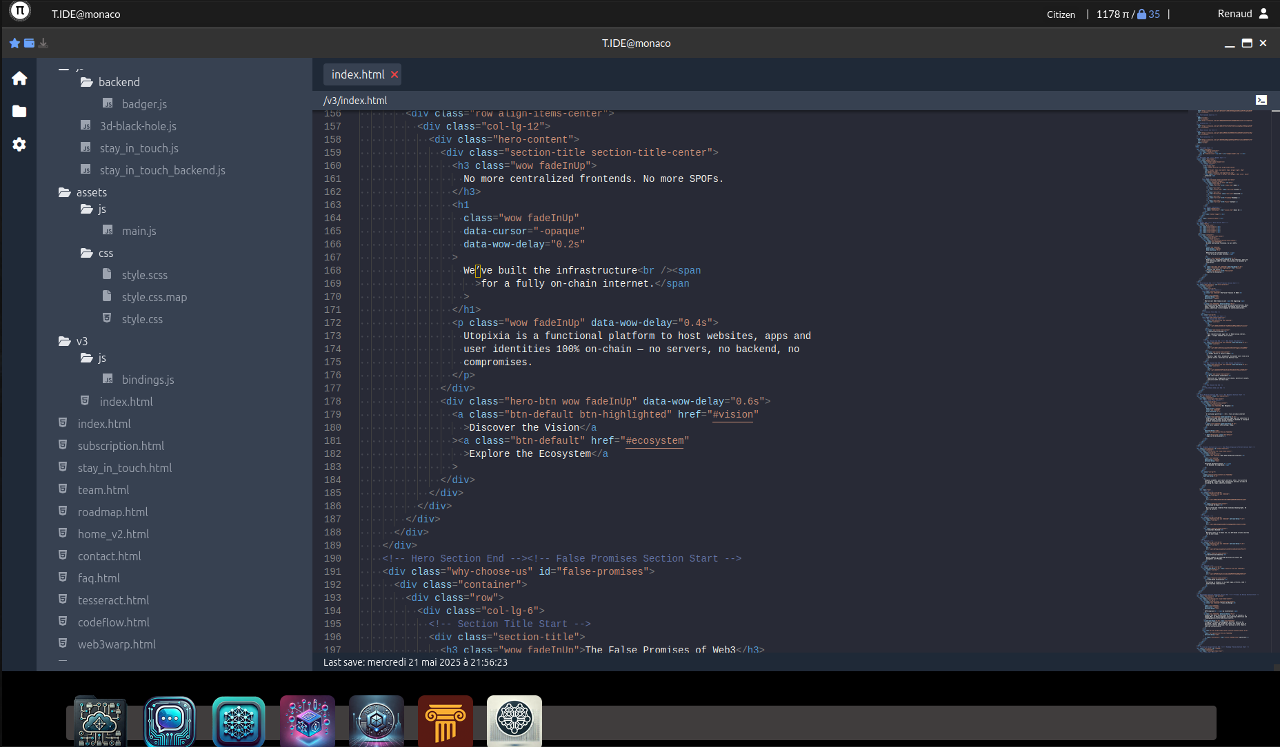 Tesseract a fullstack decentralized IDE